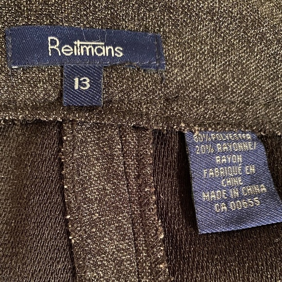 Reitmans skirt, heathered black/grey trumpet hem, black velvet waist ticking 🖤 - Picture 6 of 6